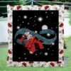 Snoopy House In Night 3D Quilt  Quilt